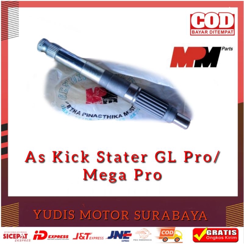 As kick-engkol-pedal stater Honda GL Pro-Max Neotech/Mega Pro 160 Merk MPM