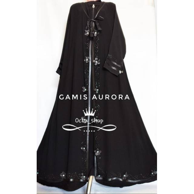 Gamis aurora / abaya jetblack