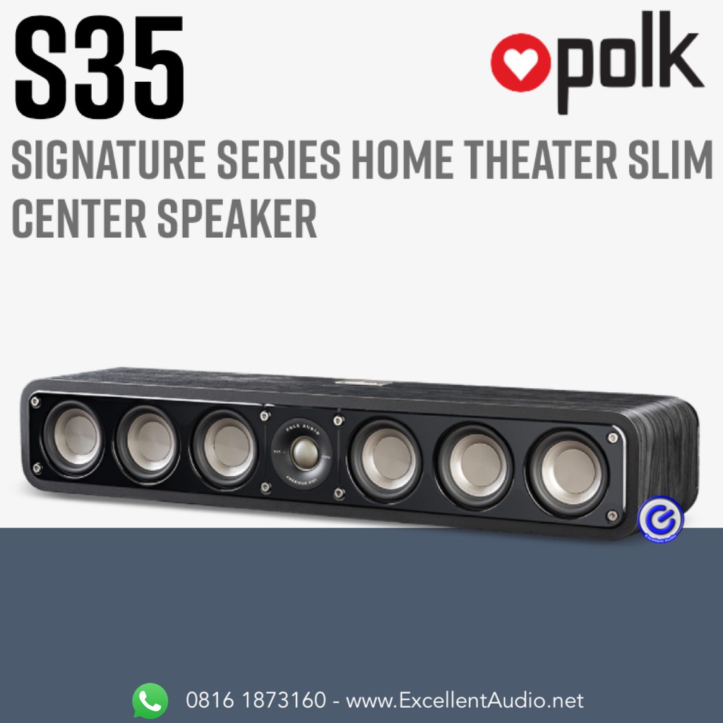 Polk S35 centre speaker home theatre