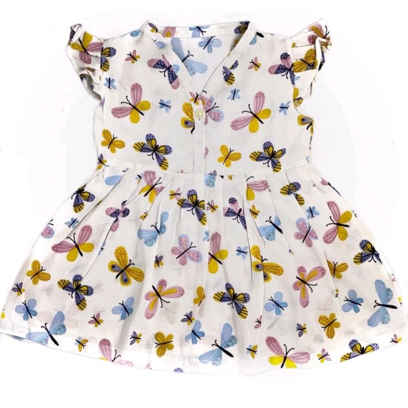 Dress Rayon Anak Bayi Perempuan / Dress Rayon Bayi / Daster Bayi / Daster Anak Perempuan / Dress Anak Termurah / Dress Bayi Termurah / Baju Bayi Terlaris / Baju Anak Terlaris / Pakaian Anak Murah / Pakaian Bayi Murah-Butterfly 🦋