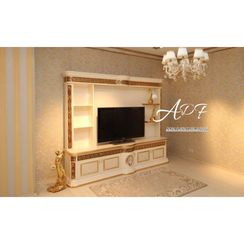 Bufet Tv Partisi Penyekat Ruangan Kayu Jati Ukir Meja Tv Minimalis Buffet Pajangan