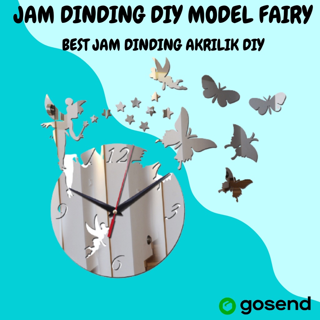 Jual Jam Dinding Cantik Model Fairy Dekorasi Ruangan Unik Aesthetic