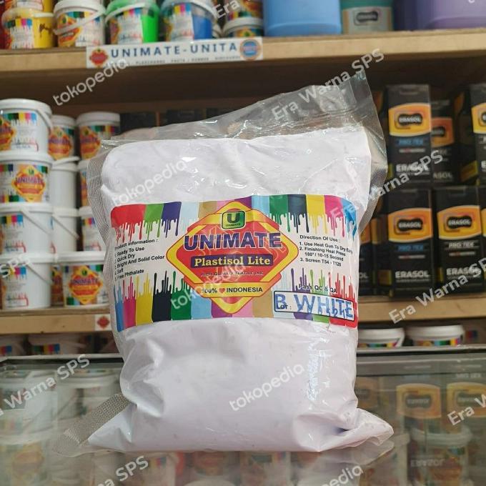

plastisol Unimate LITE B White kemasan PP 1KG