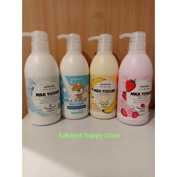 WATSONS BODY LOTION MILK YOGHURT 530 ML / BODY LOTION WATSONS