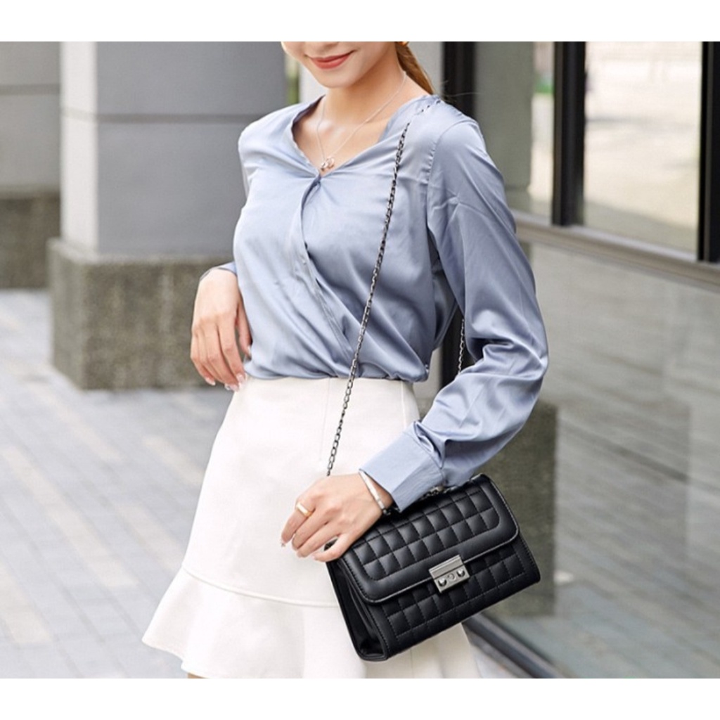 TAS STOREE - Tas Selempang Wanita Import Murah Model Chenel Terbaru Original - Caren Shoulder Bag