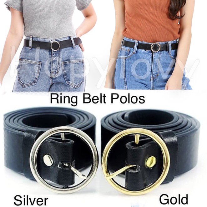 HOPYLOVY - Ikat Pinggang Wanita Ring Belt