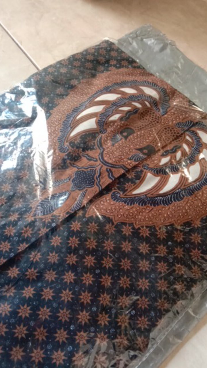 Atasan Kemeja Batik  Pria Lengan Pendek Premium Truntum Garuda 2 Full Furing Rajasakti Solo Ori