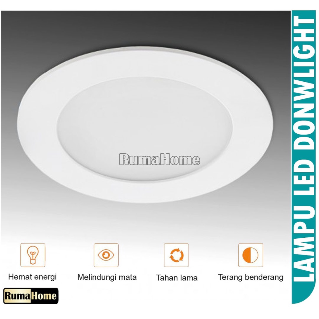 Lampu Downlight LED Panel 6W/12W/18W/24W PUTIH Tipis Bulat Inbow bergaransi