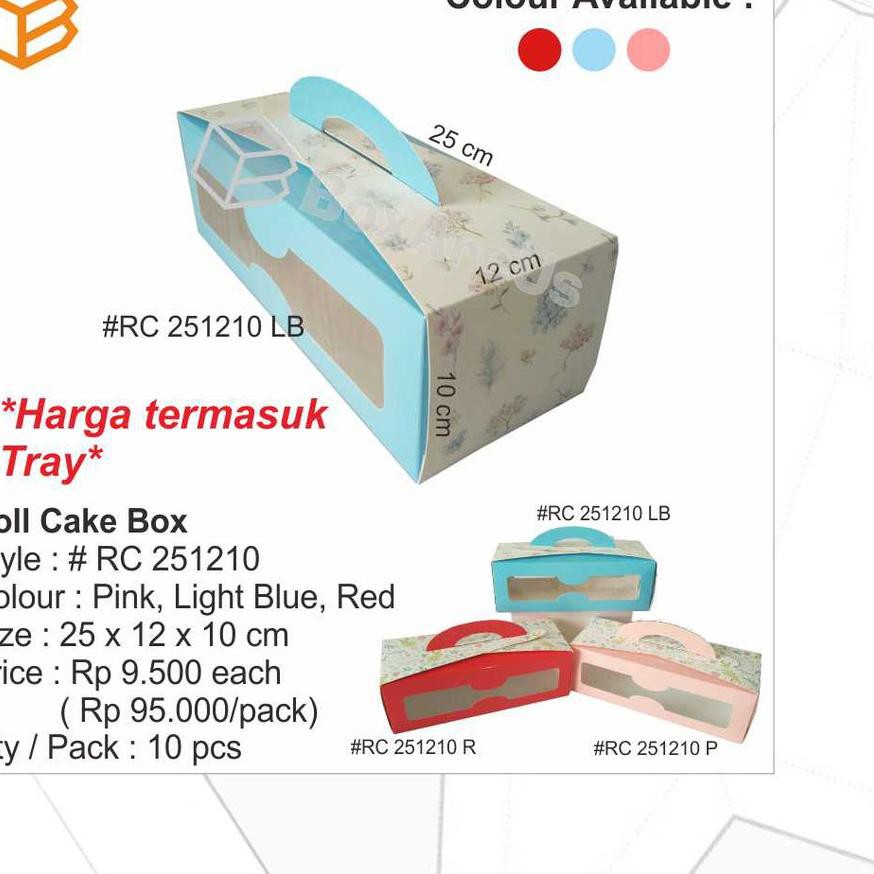 

xvd-008 RC251210 (10 pcs) - Roll cake box. Packaging. Cake box $$