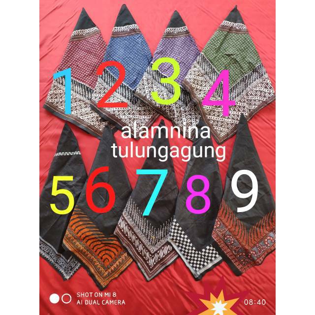 Udeng jawa kudalumping barongan segitiga