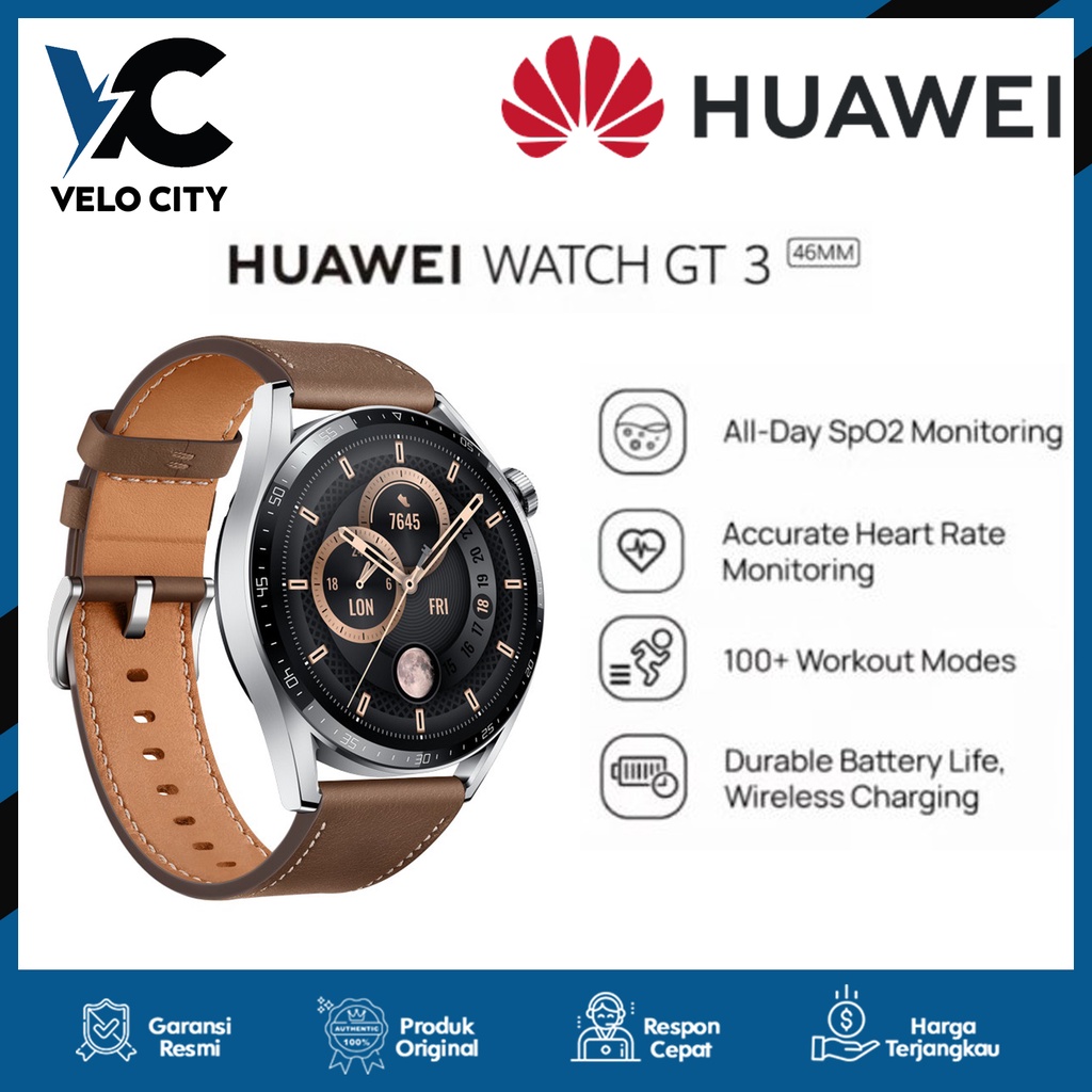 HUAWEI WATCH GT 3 46mm Smartwatch Garansi Resmi