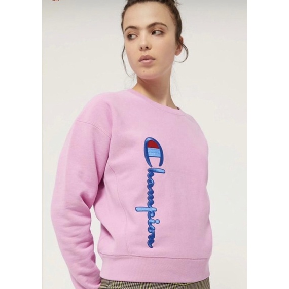 Champion Sweater crewneck sweatshirt pale pink