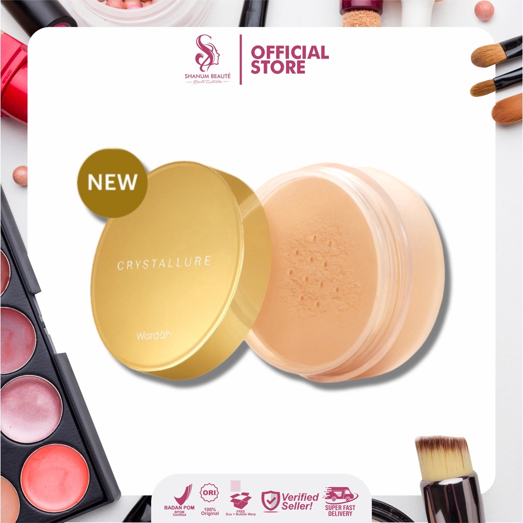 Wardah Crystallure Precious Glow Radiance Powder - Bedak Tabur 18 gr
