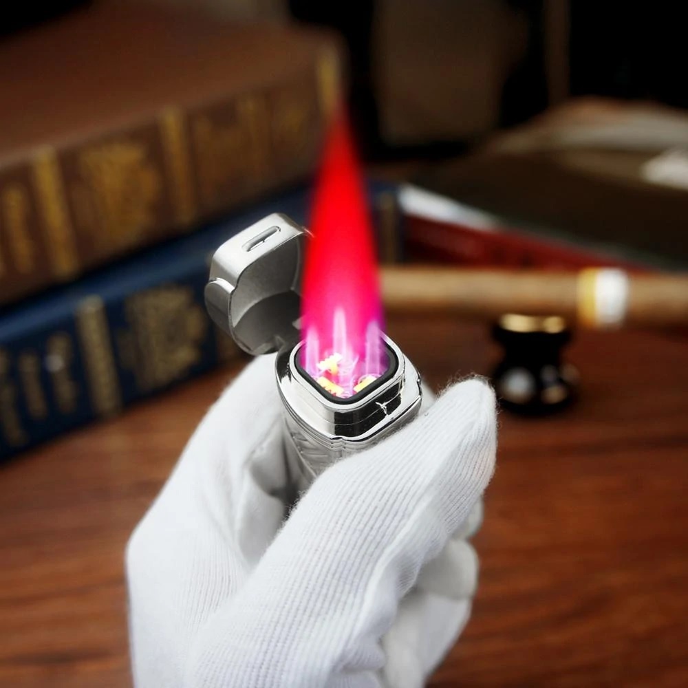 HONEST BCZ357 - Torch Butane Lighter 4 Jet Flame Korek Api Tahan Angin