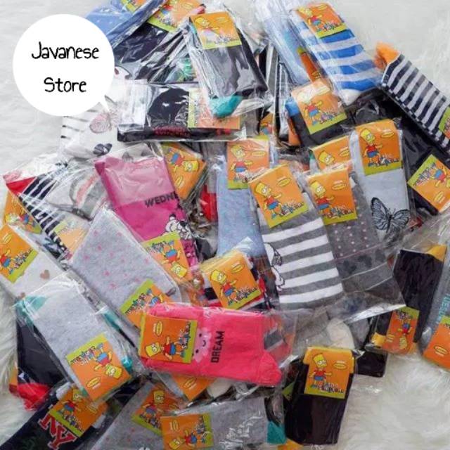  KAOS  KAKI ANAK  size BAYI TK  pendek panjang Shopee 