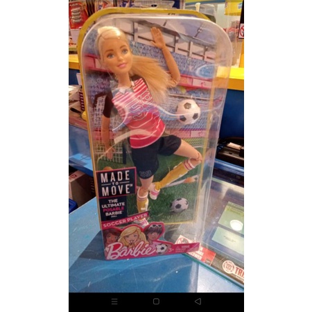 boneka barbie MtM soccer/ made to move/ mattel/original/doll