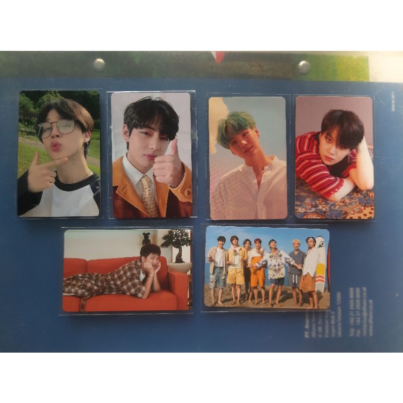 CEK DESKRIPSI FOR FUN. suga tear o, pob taehyung be, suga ly her o. bts official photocard