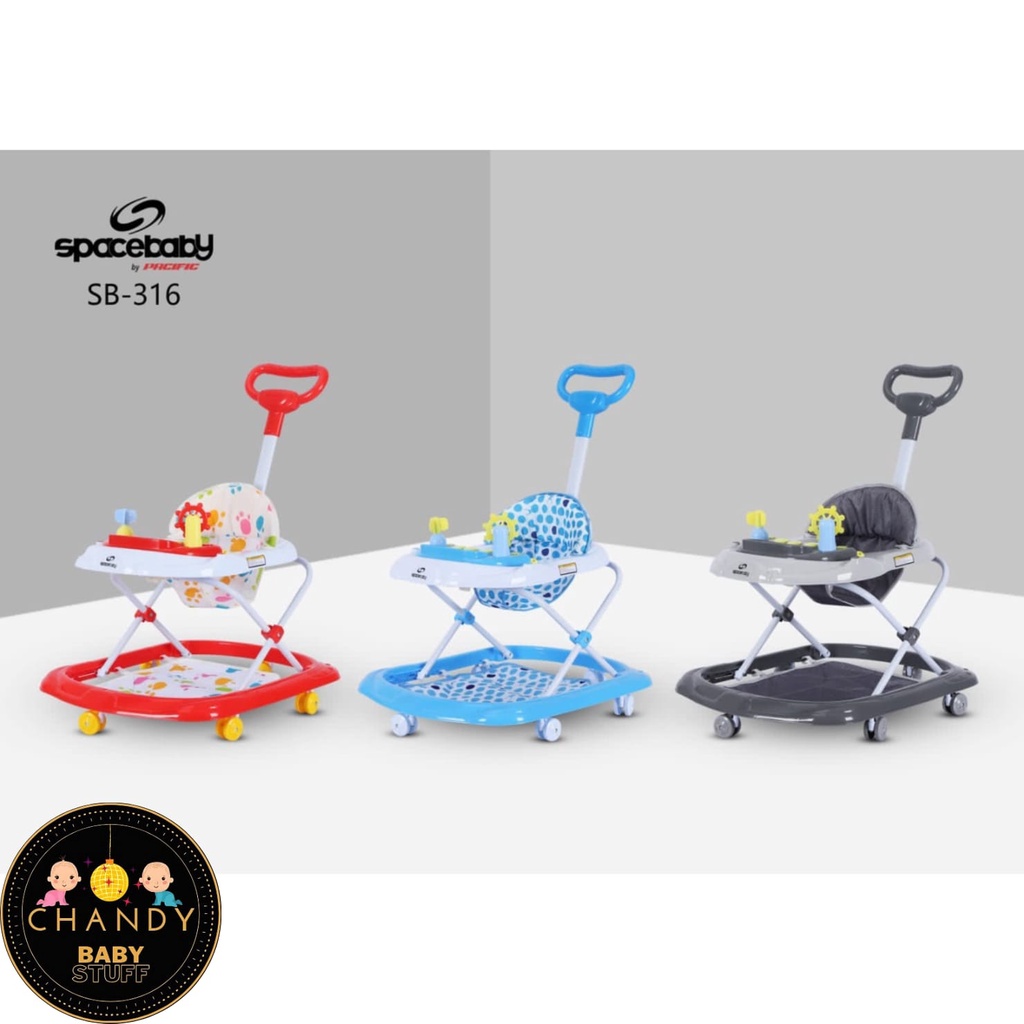 BABY WALKER SPACE BABY SB 316 DENGAN DORONGAN ADA MUSIK DAN LAMPU