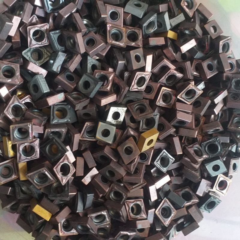 insert bubut ccmt0602 carbait bekas layak pake pahat bubut ccmt06 / ccmt 06