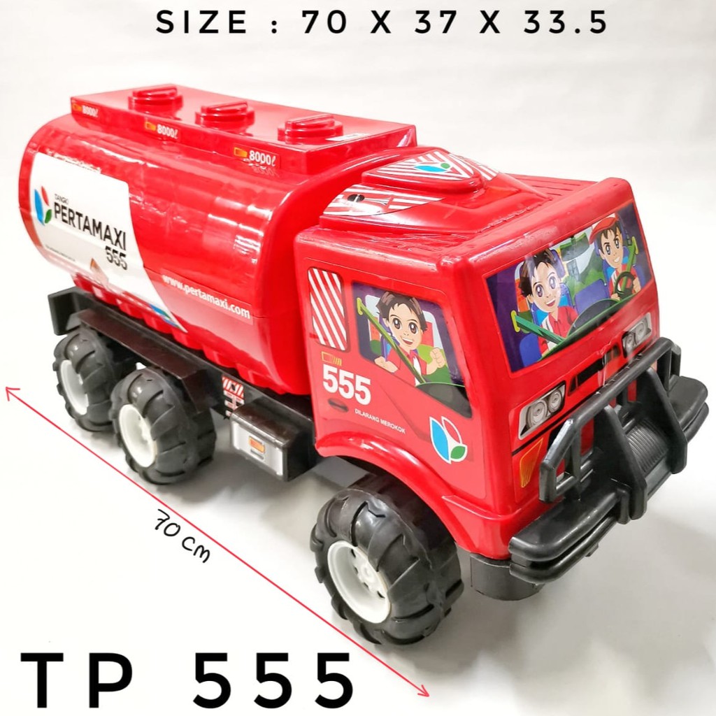 Mainan Mobil Mobilan Truk Tangki SG TOYS TP 555 Ukuran Super Jumbo / Truk Mainan Tarik