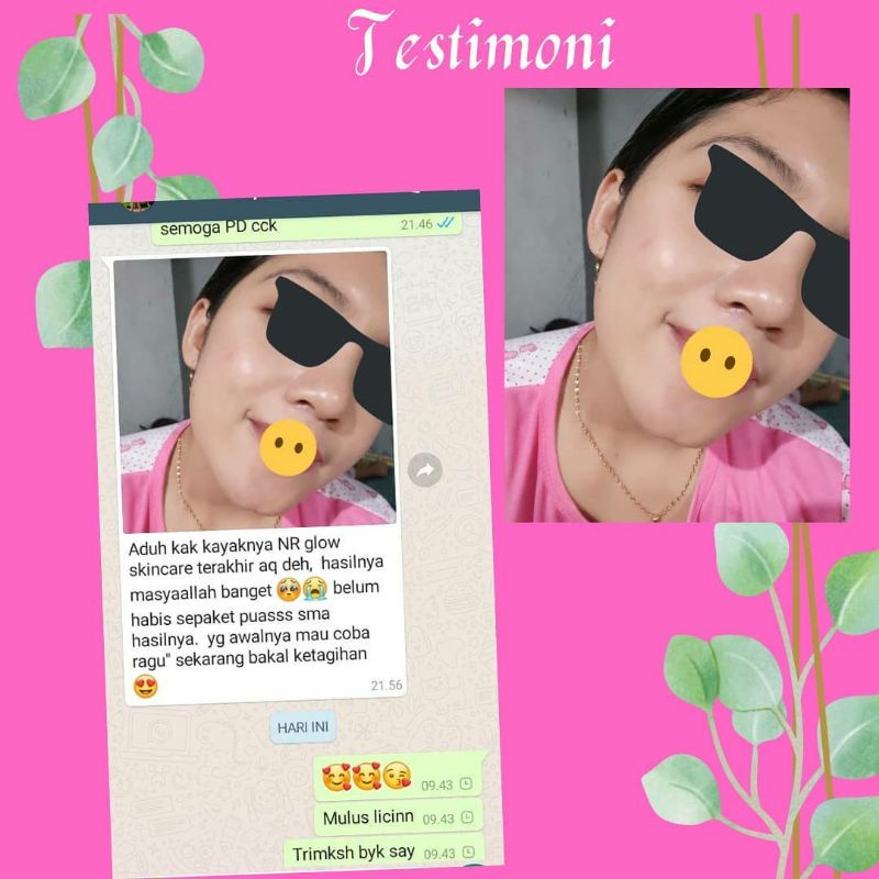 KUMPULAN Testimoni Pemutih Pelicin Wajah NRGLOW NR GLOW Original RJNSKIN