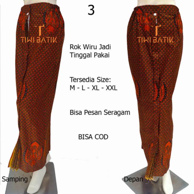 Rok Jarik Wiru Jadi Tinggal Pakai Motif Batik Klasik Solo Bawahan Kebaya