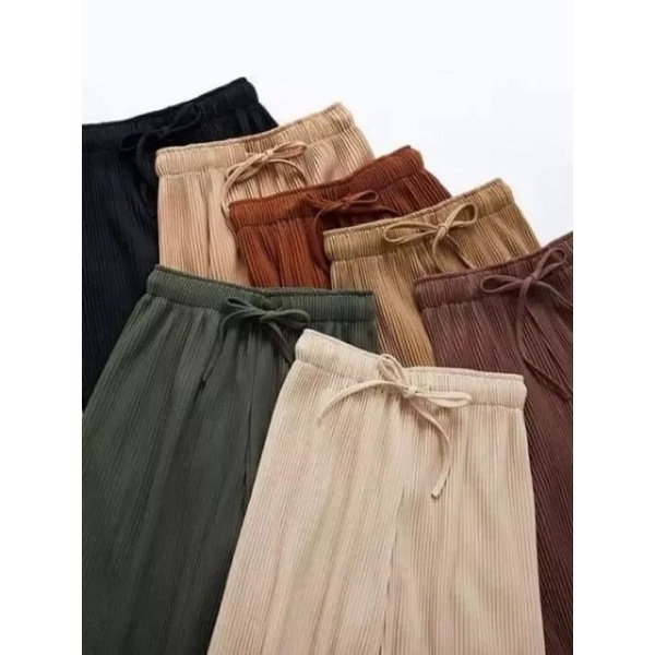 TERMURAH / CELANA KULOT PLISKET LIDI WANITA KEKINIAN TERBARU  2022