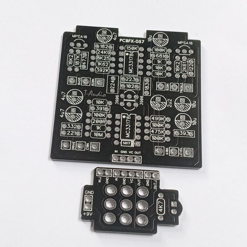 T-Audio PCBFX-057 Based On Seymour Duncan Dirty Deed™ PCB Distorsi Distortion Pedal Efek Gitar 1590B