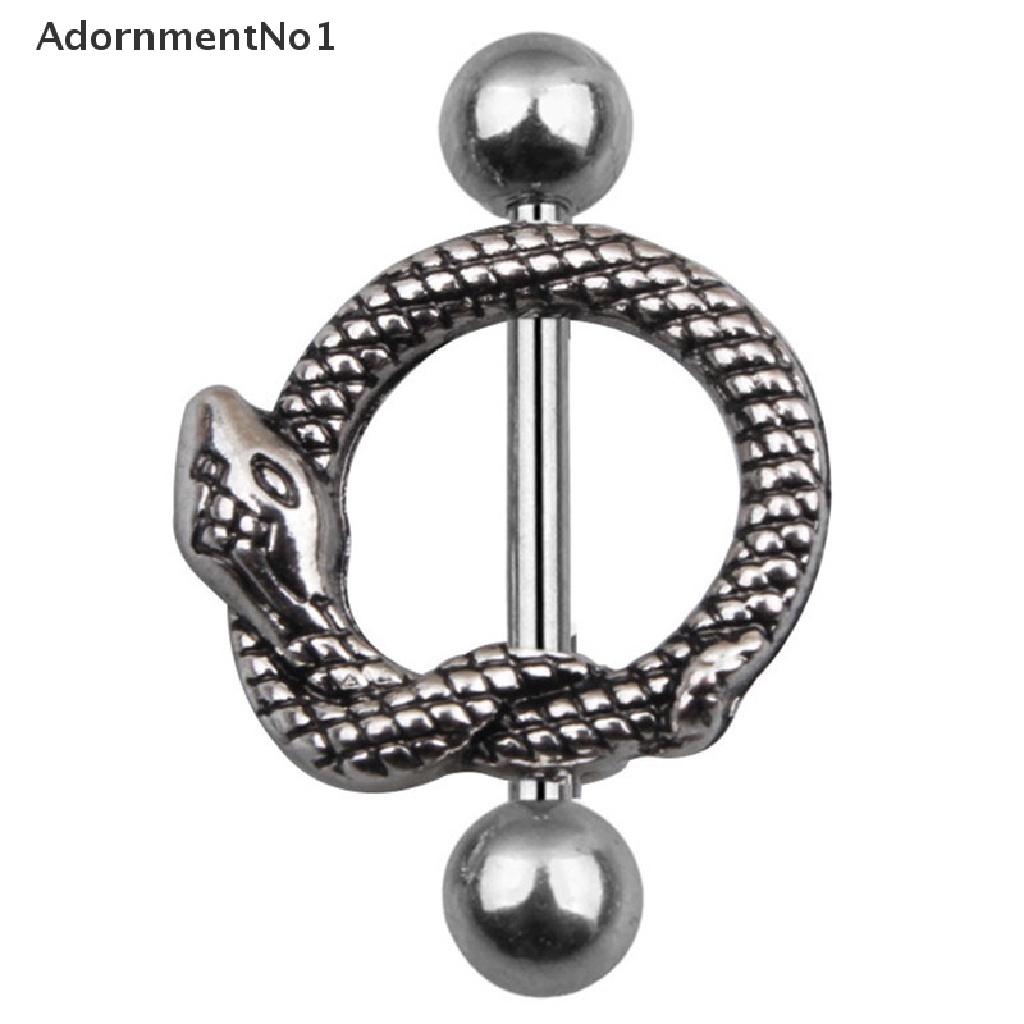 (AdornmentNo1) Anting Tindik Puting Bentuk Bulan Sabit Bahan Stainless Steel Untuk Wanita