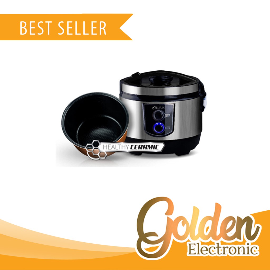 Rice Cooker Ceramic 3in1 Kirin KRC-390 Magic Com 2 Lt Murah Sby