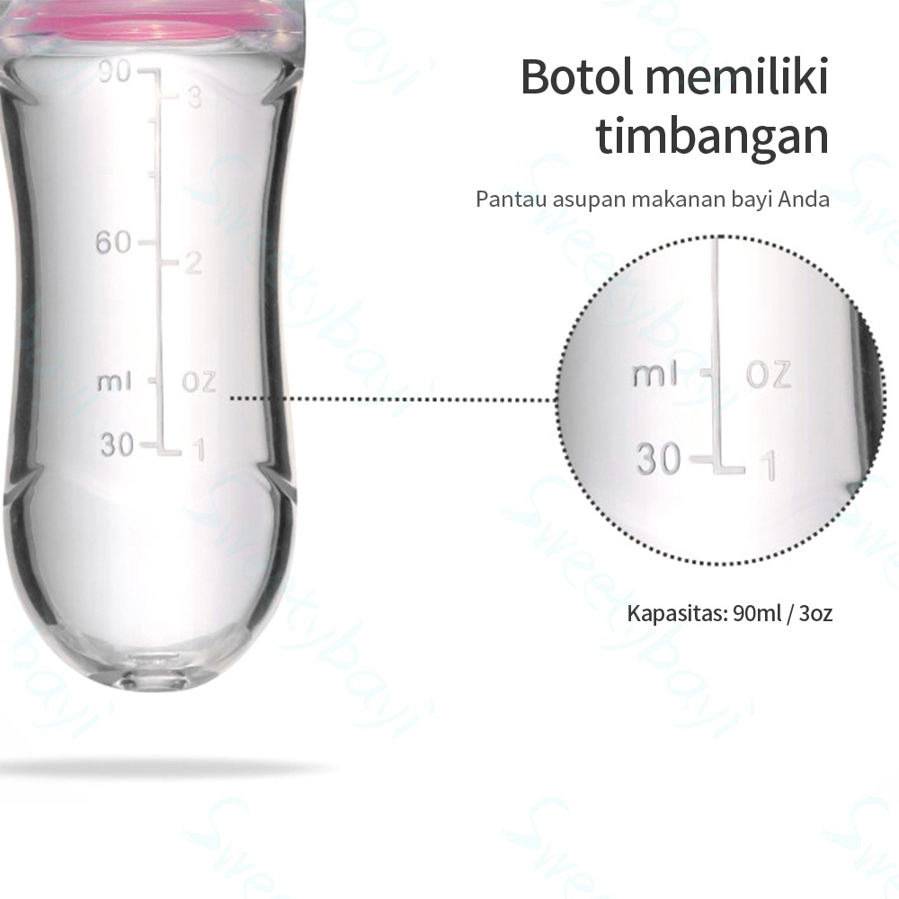 Kyopta Botol sendok bayi silikon Botol dot BPA Free