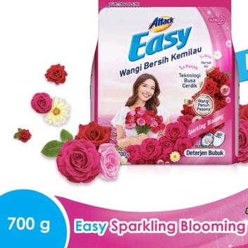 Attack EASY 700gr BUBUK deterjen romantic flower/purple blsom harum wangi bunga mawar (no.147)