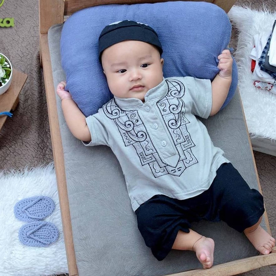 Baju Koko Bayi Laki Laki 0 6 Bulan New Born Newborn Ozuka Setelan Jumper Koko Bayi Murah