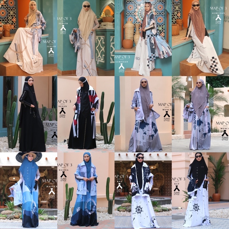 NEVEN MUSCA Series MAP OF 3 By Yunia Style Syari