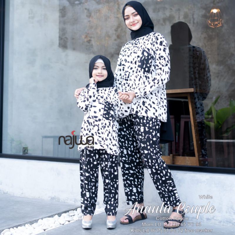 SETELAN COUPLE IBU DAN ANAK ANANTA COUPLE ORI NAJWA