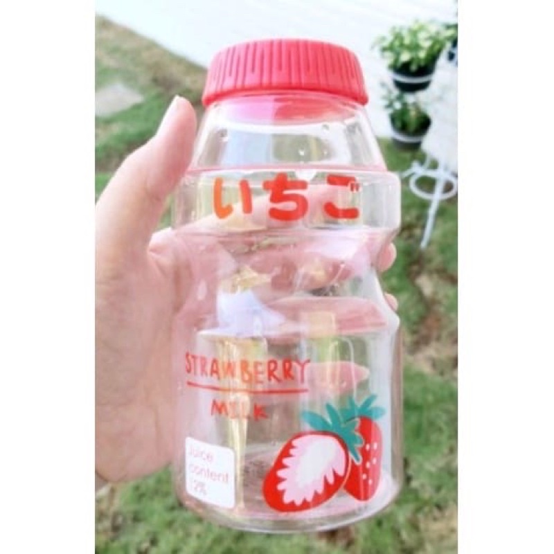 Bottle air minum  model yakul Fruity lucu ala korea