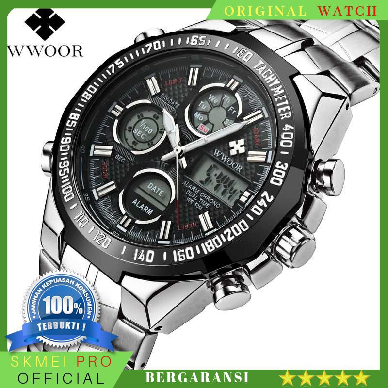 ORIGINAL WATCH WWOOR Jam Tangan Luxury Pria - 8019 BERGARANSI