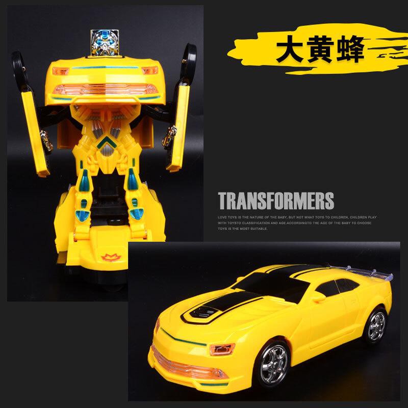 (LOLI-JKT)) Mainan Mobil Robot Berubah Musik Lampu MOBILPOLISI PUTIH TANK HIJAU THOMAS BIRU TRANSFORMER KUNING TRANSFORMER MERAH