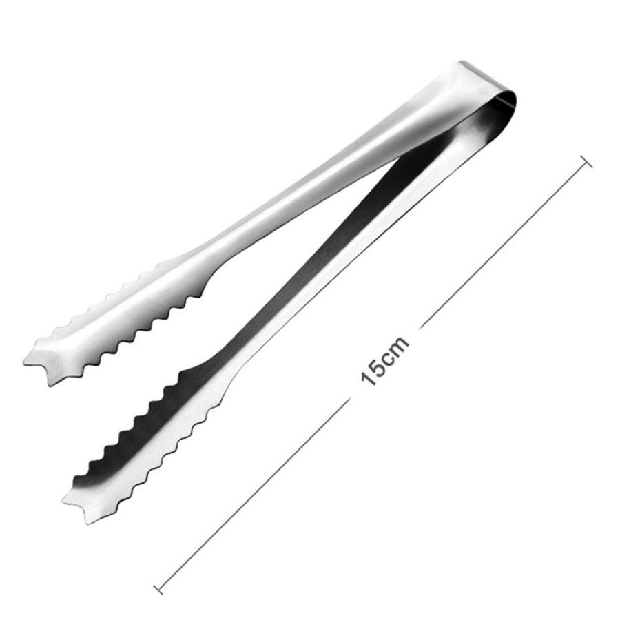 [ASS] Penjepit Es Stainless / Ice Tongs Mini / Alat Jepit Es Batu Kecil