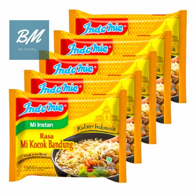 Jual Indomie Mi Kocok Bandung 5 Pcs Mie Indomie Kuah Rasa Mie Kocok Bandung 5 Bungkus