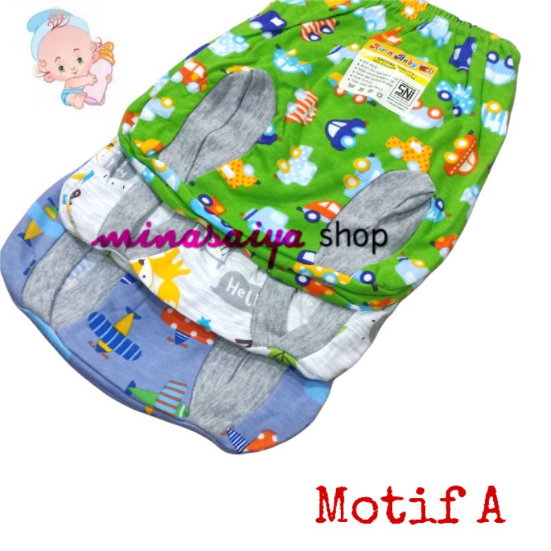 AIRIN 3 pcs dan ecer Celana Pop Bayi Baru Lahir SNI Newborn Print Warna