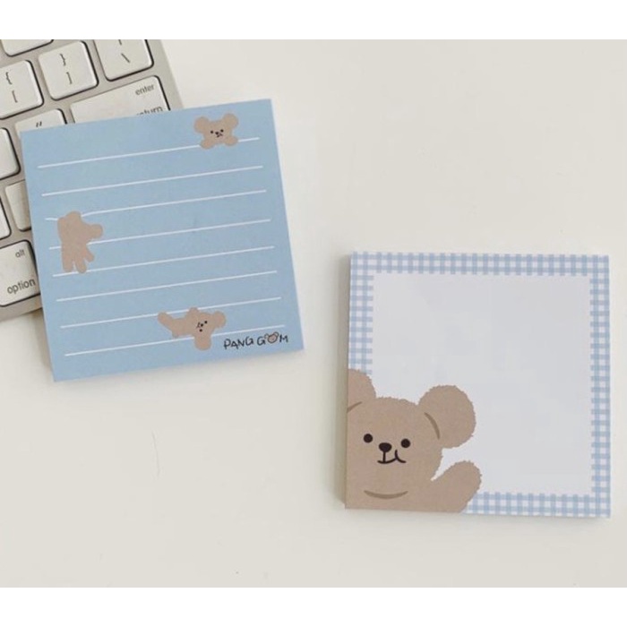 

Kusus Hari Ini Korean Cute Bear Memo Note Paper Notepad Aesthetic Dan Lucu Limited