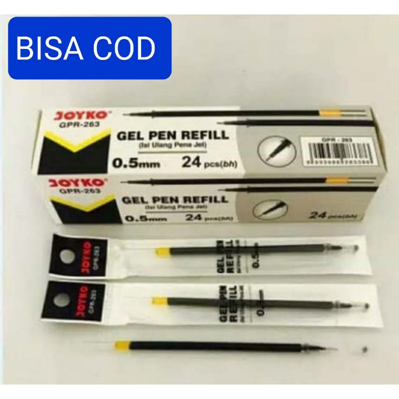 refill pulpen gel joyko