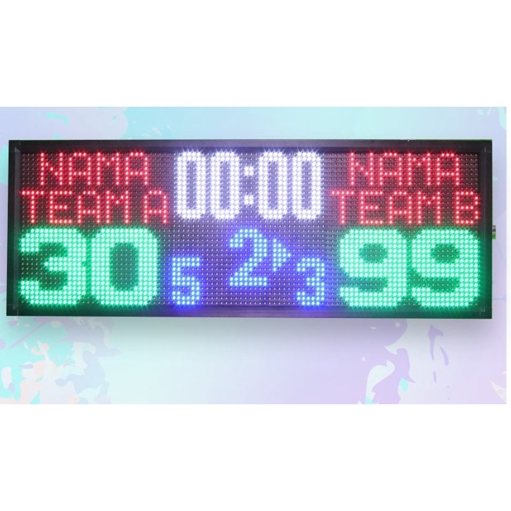 Score Board Futsal Papan Skor Digital Wireless Scoreboard Outdoor