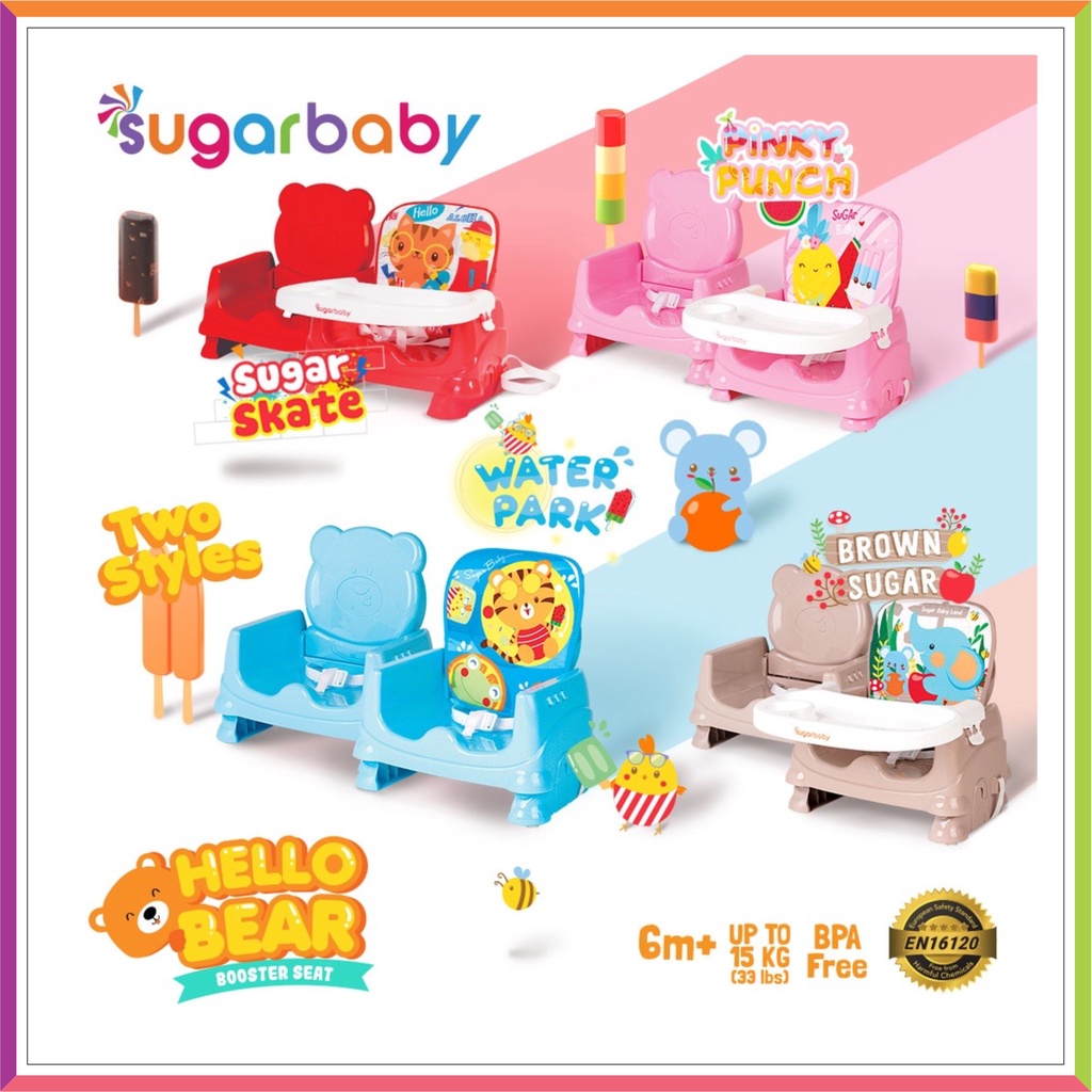 SUGAR BABY BOOSTER SEAT | SUGARBABY KURSI MAKAN ( FREE BUBBLE WRAP )