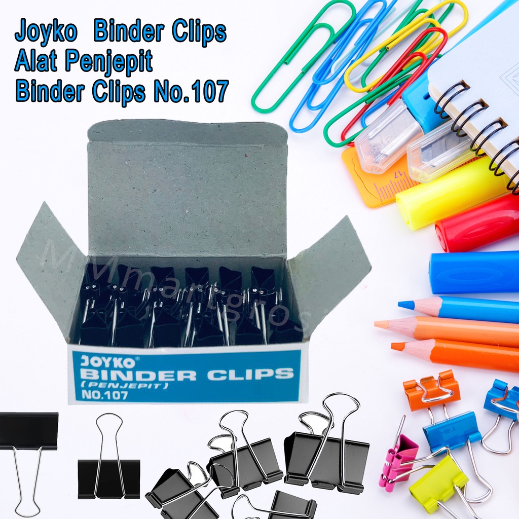 Joyko / Binder Clips / Alat Penjepit / No.107