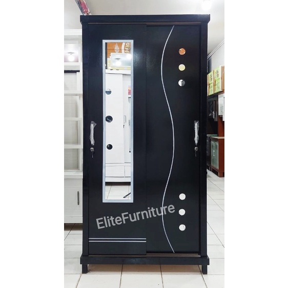 Lemari pakaian 2pintu / Lemari geser 2pintu , Lemari minimalis 2pintu , Lemari baju geser