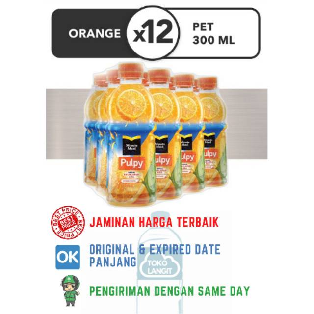 

MINUTE MAID PULPY ORANGE 300 ML (12 BOTOL/PACK)