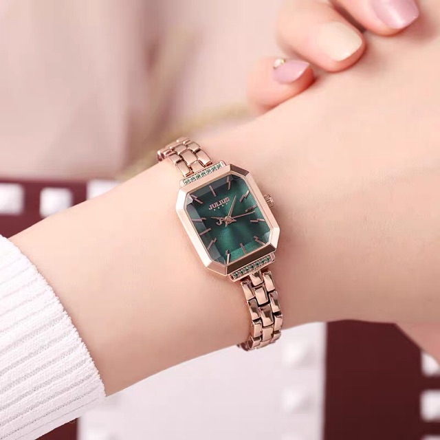 JULIUS JA-1064 Official Store Bagsomnia Kotak Wanita Elegan Rantai Gelang Korea