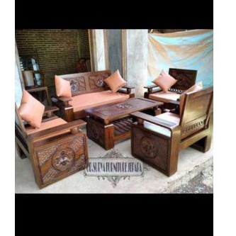 Kursi tamu jati meja kursi untuk ruang tamu ukir jati